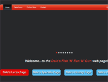 Tablet Screenshot of dalesfishnfun.com